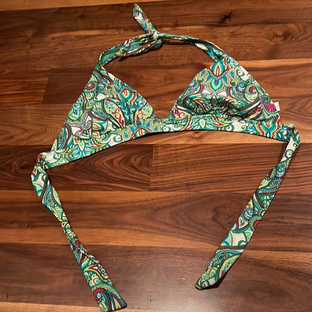 Multi colored swim top